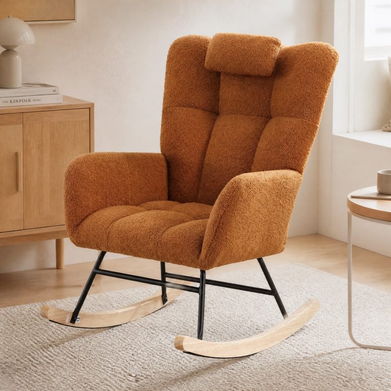 Rocking Chair Marron Ambra