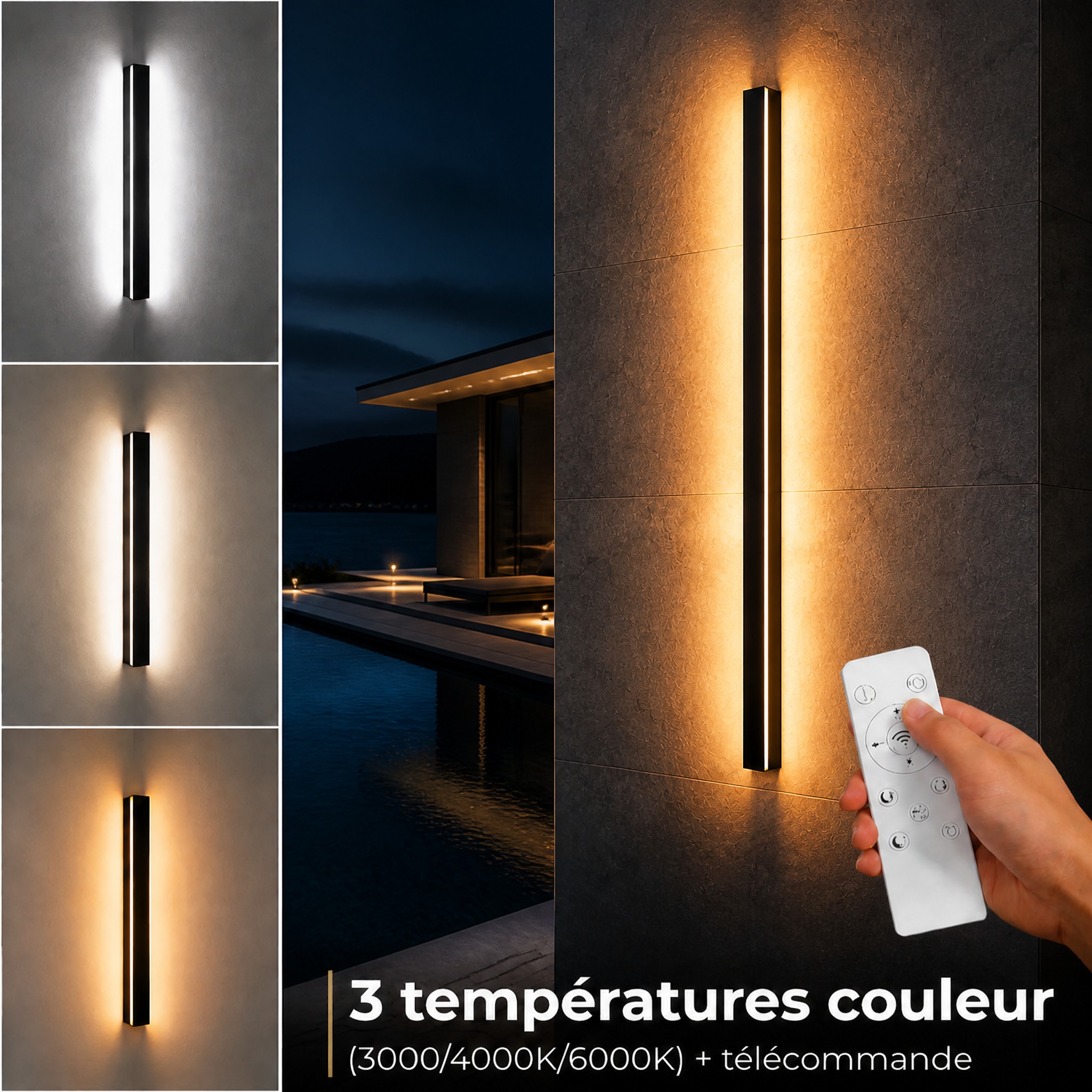 Applique Extérieure Longue pour terrasse