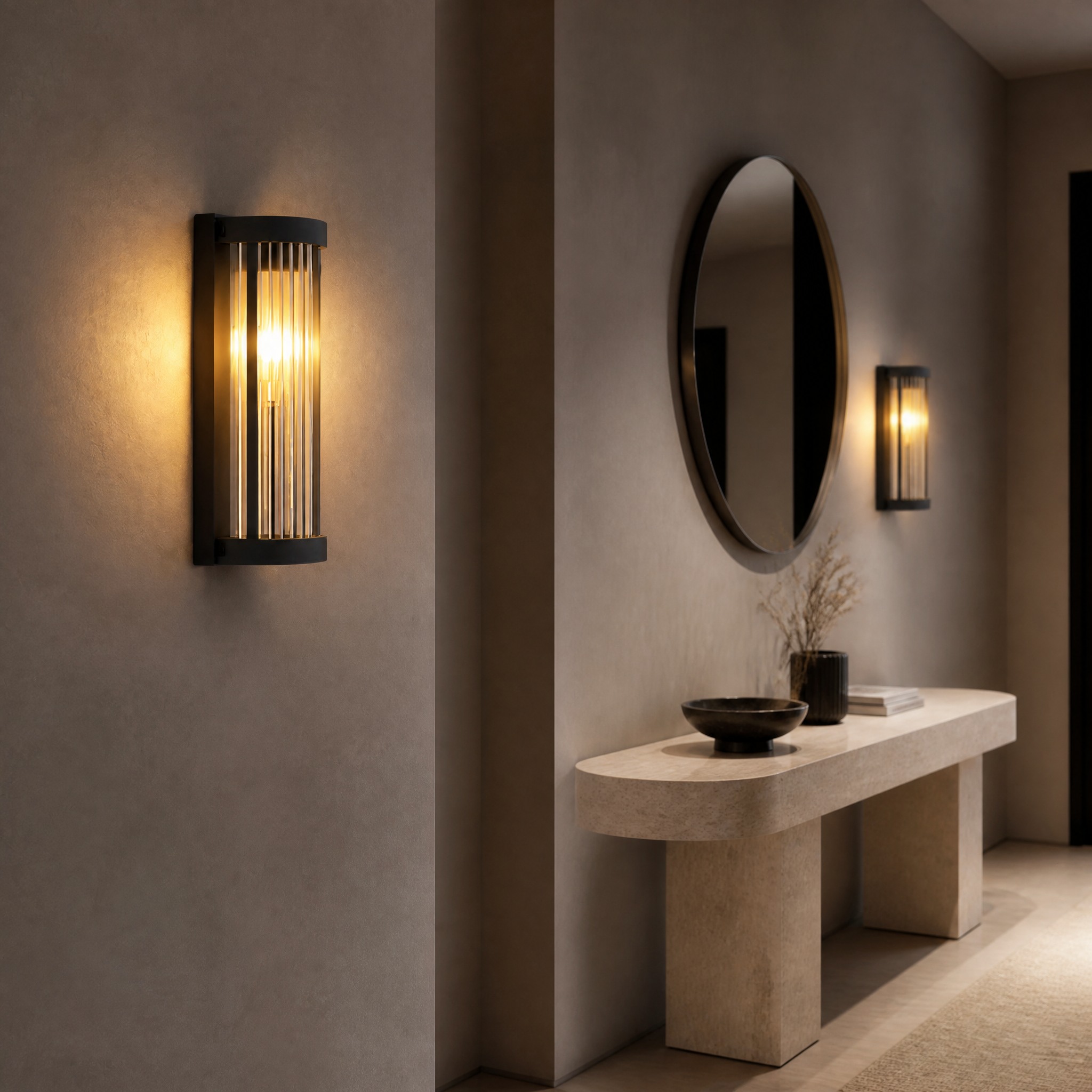 Applique Murale en Verre installation murale fixe