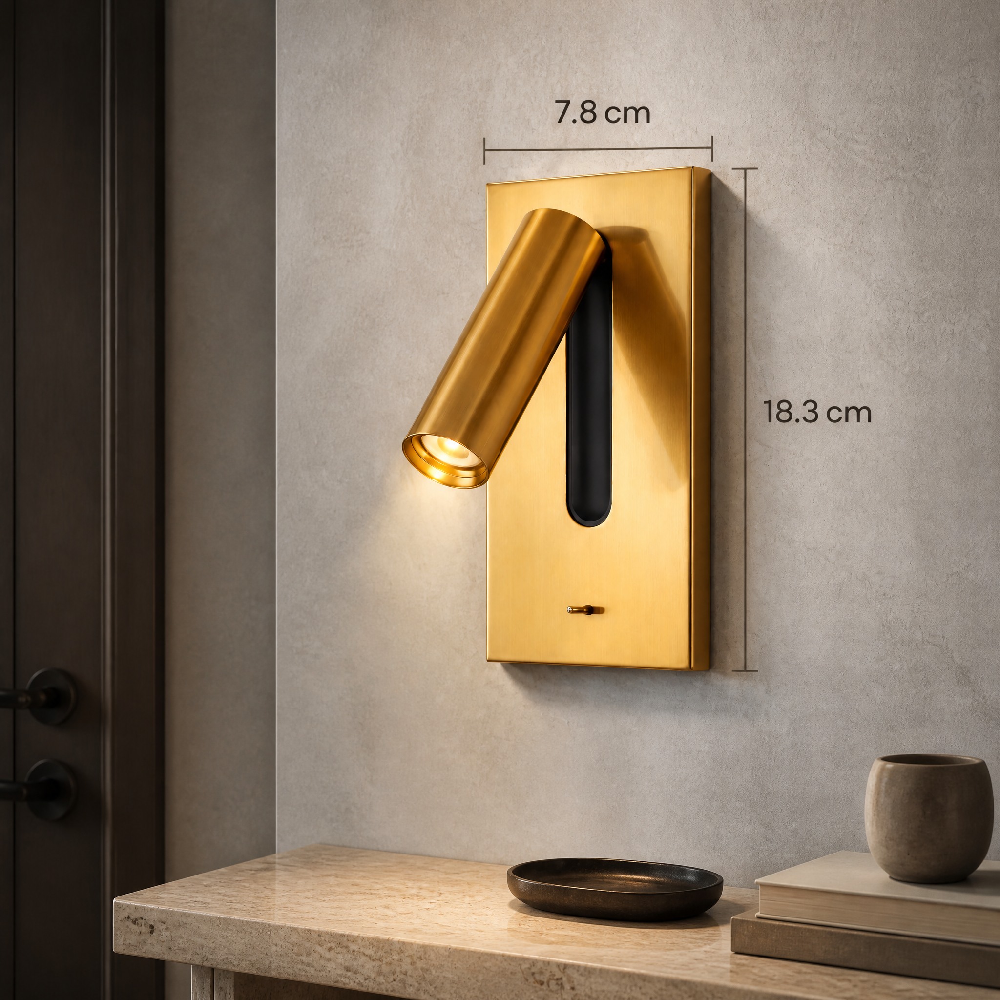 Applique Murale Liseuse Bronze