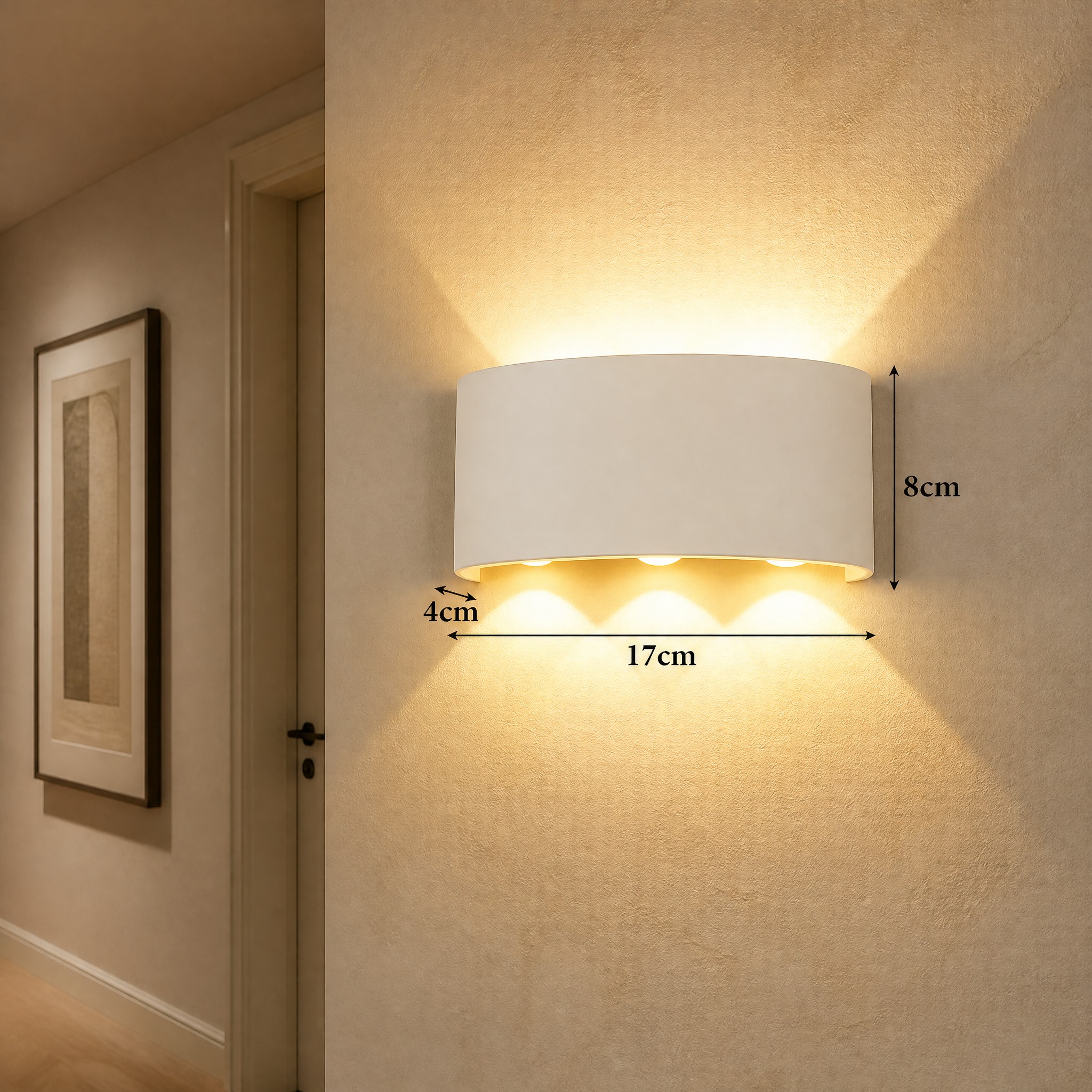 Applique Murale Up Down 6 Waterproof Blanc