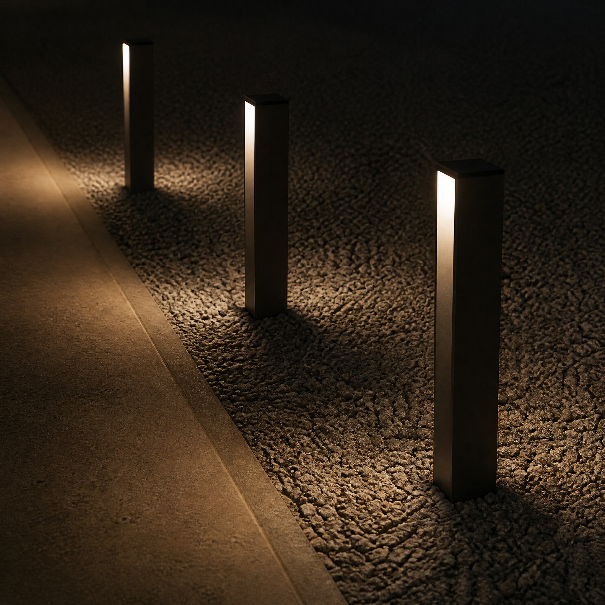 Borne Extérieure Noire aluminium