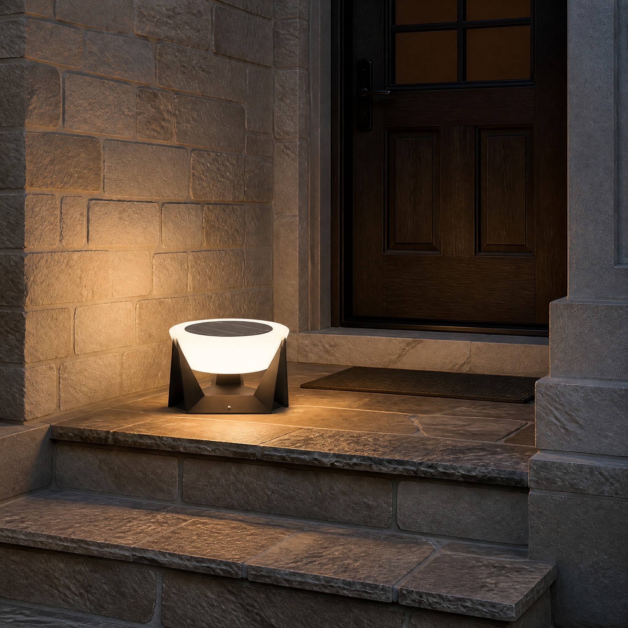 Borne Solaire Design pour entrée