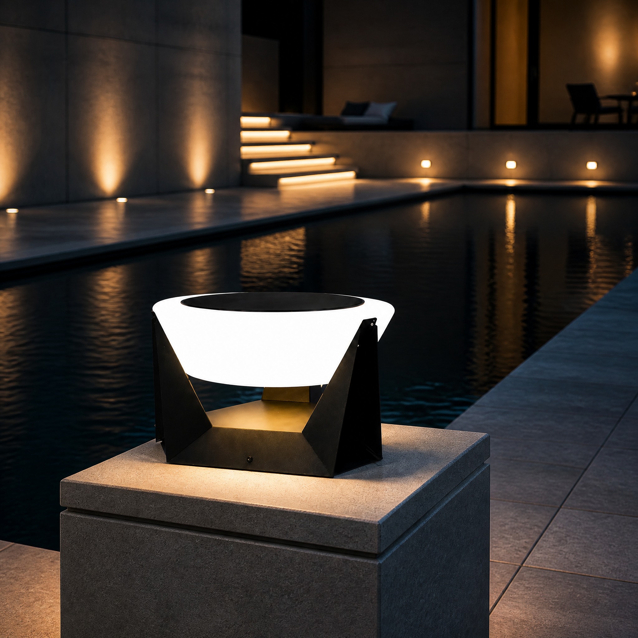 Borne Solaire Design pour patio