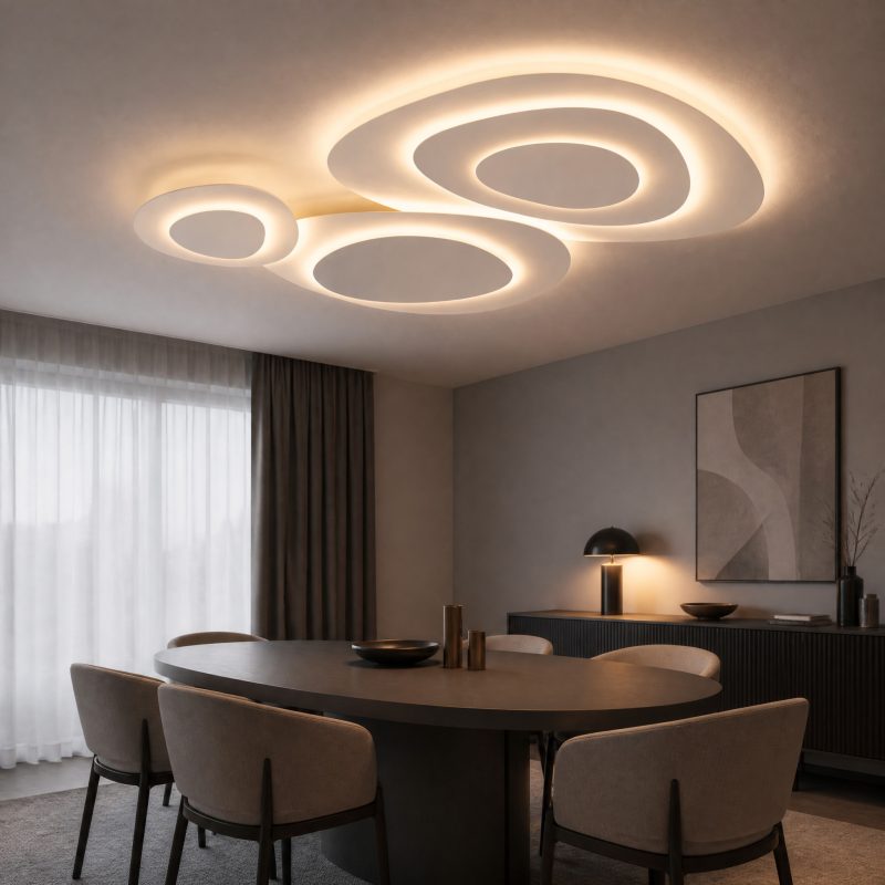Grand Plafonnier Design plafonnier circulaire grand format