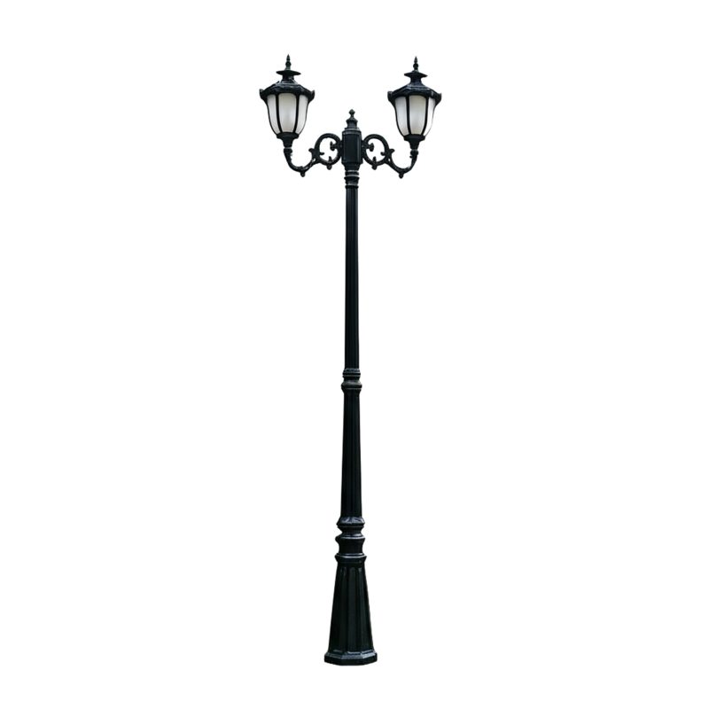 Lampadaire Extérieur Double