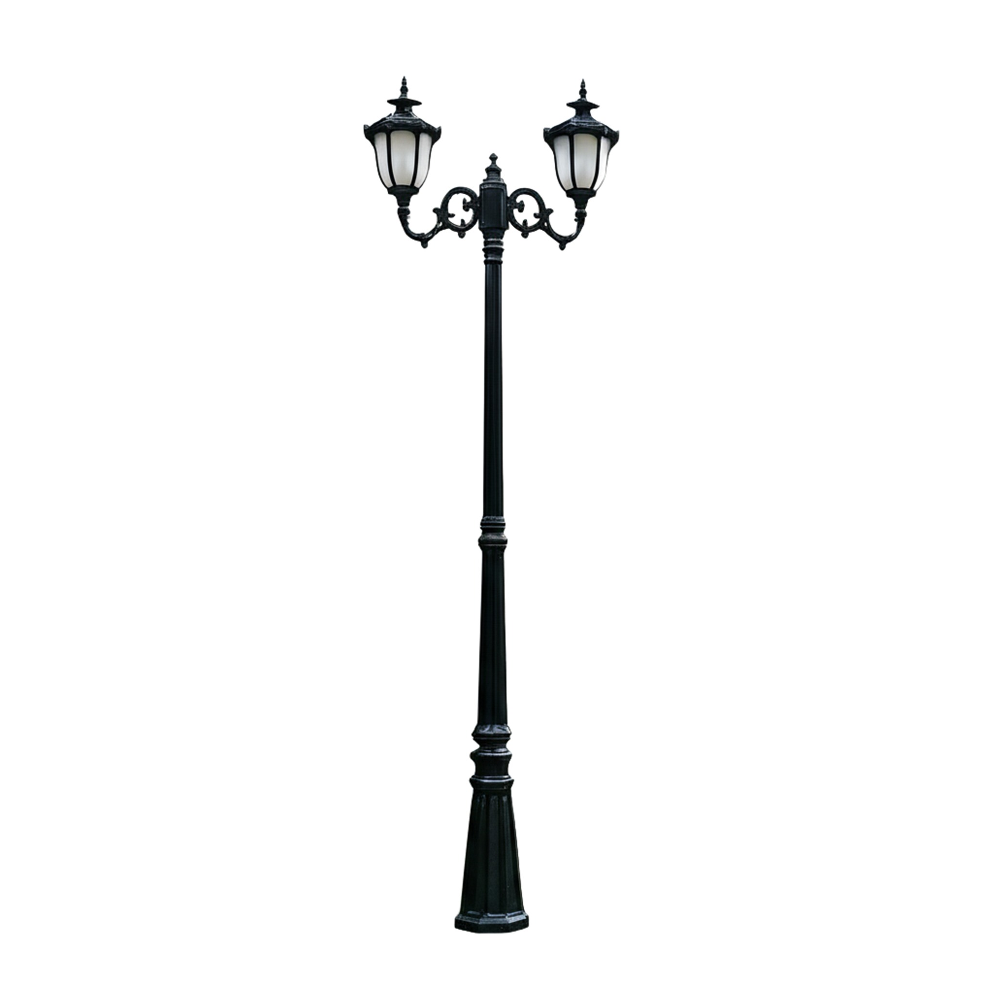 Lampadaire Extérieur Double