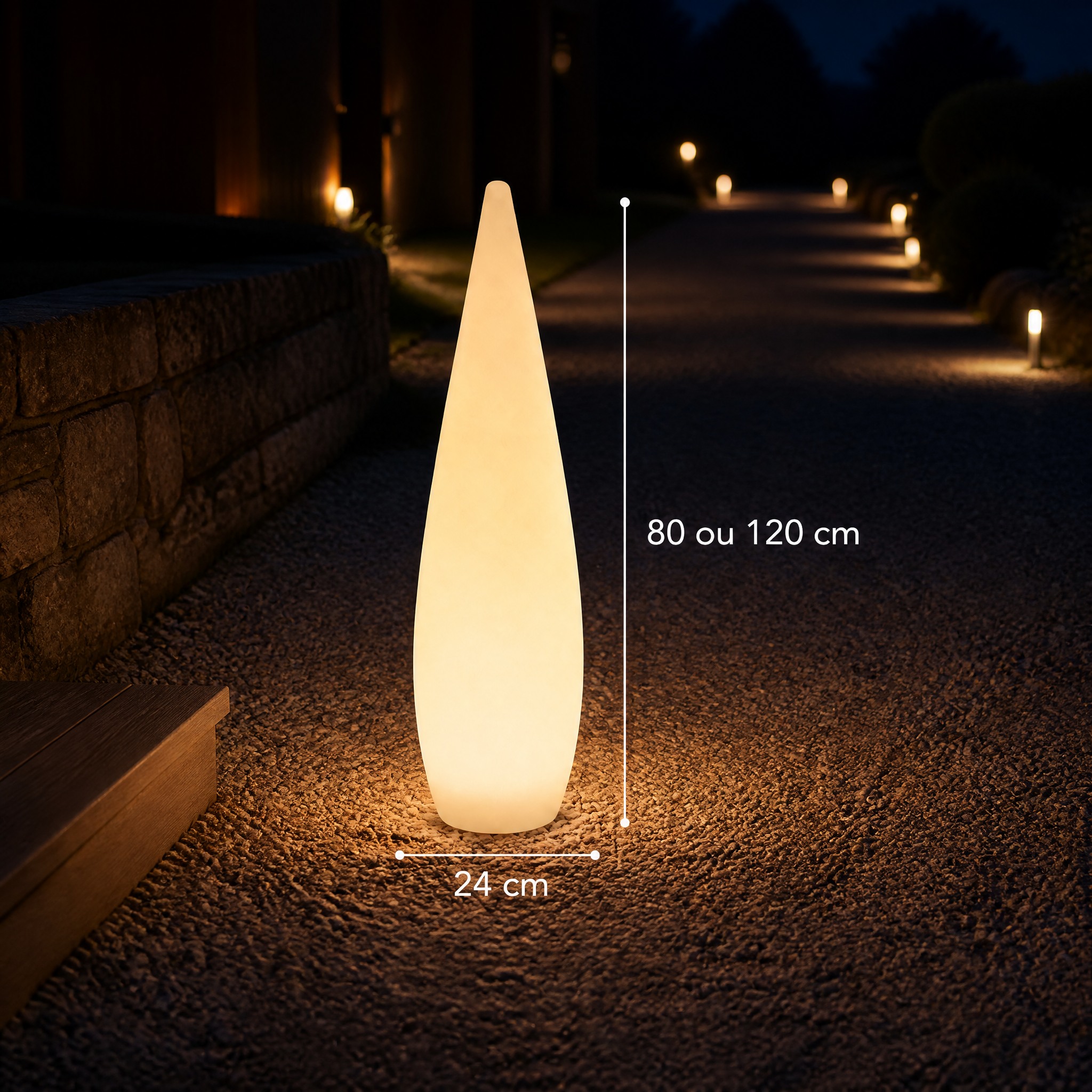 Lampadaire Extérieur Sans Fil lampe extérieure LED décorative sur pied
