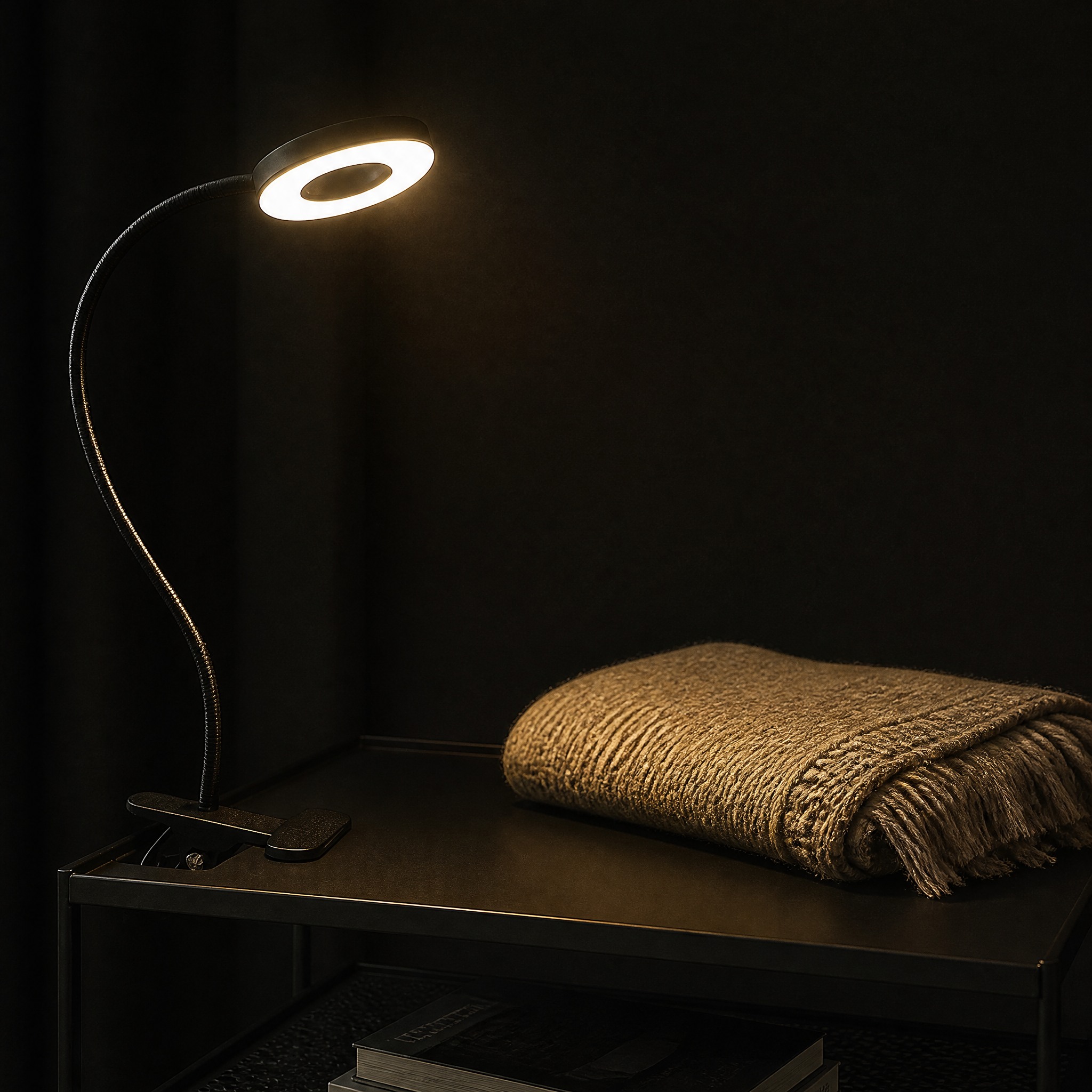 Lampe à Pince LED lampe de bureau annulaire à pince