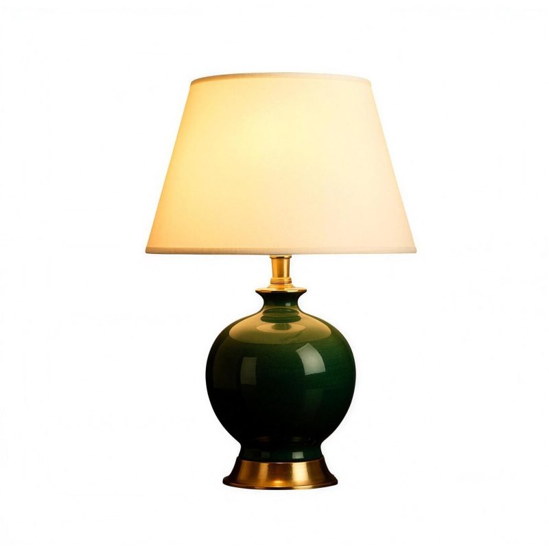 Lampe Céramique Verte