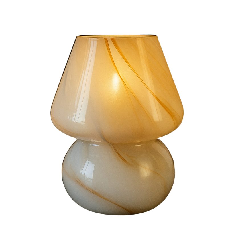 Lampe Champignon en Verre