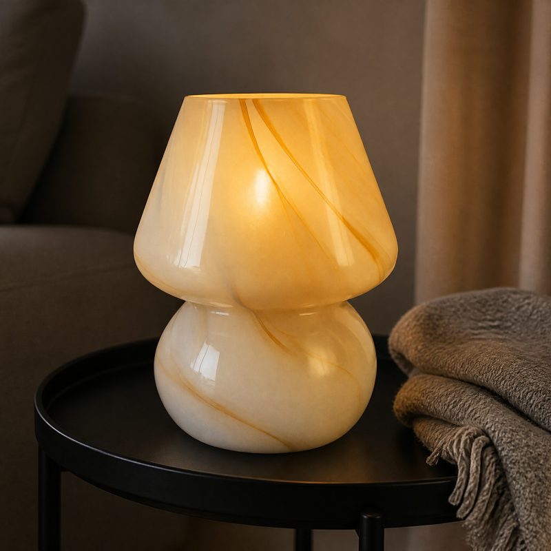 Lampe Champignon en Verre I