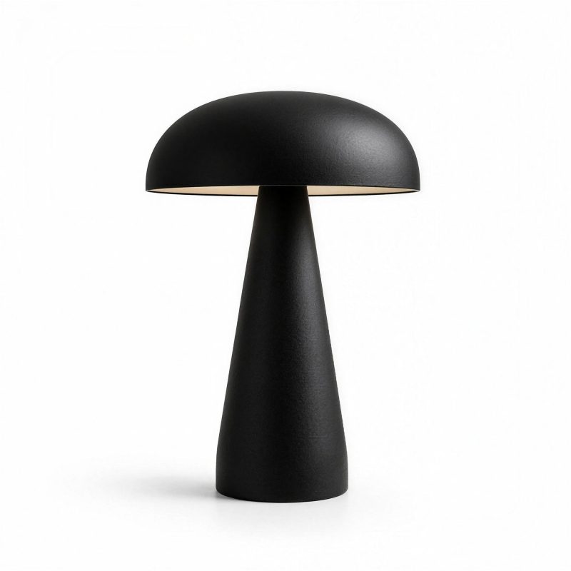 Lampe Champignon Noire