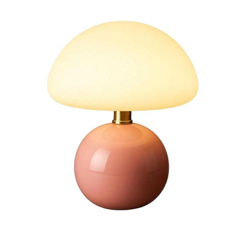 Lampe Champignon Rose