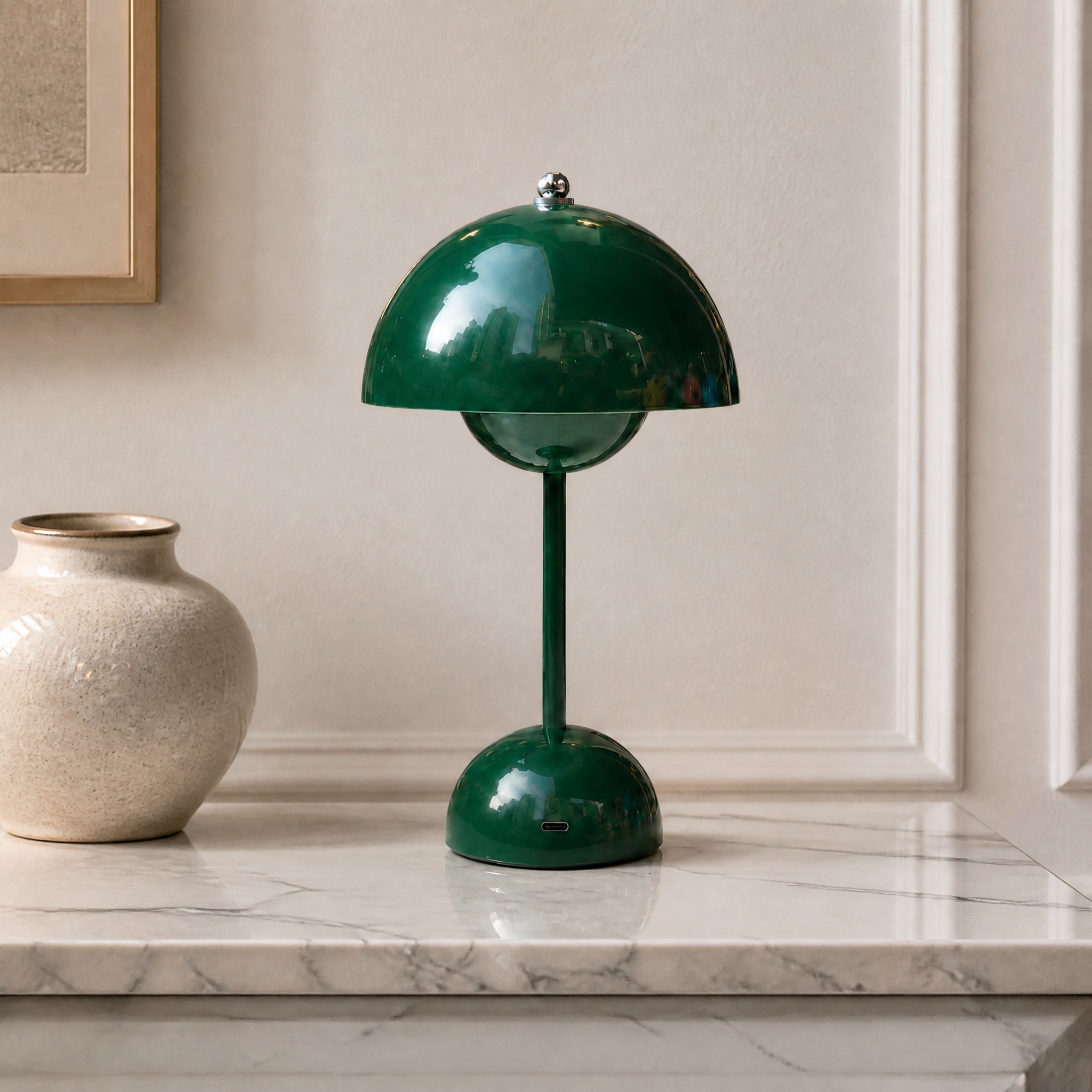 Lampe Champignon Sans Fil Vert
