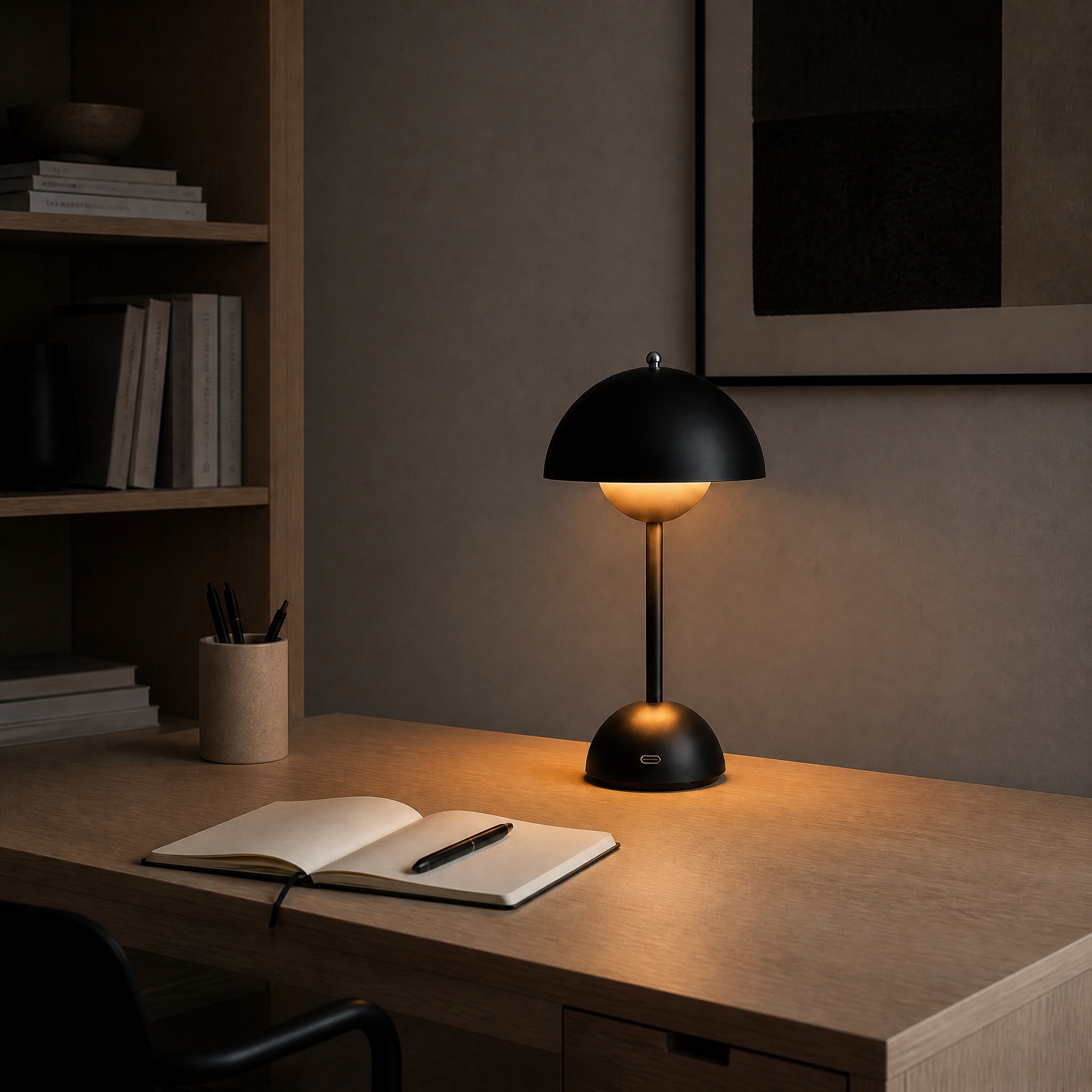Lampe Champignon Sans Fil lumière chaude et basse