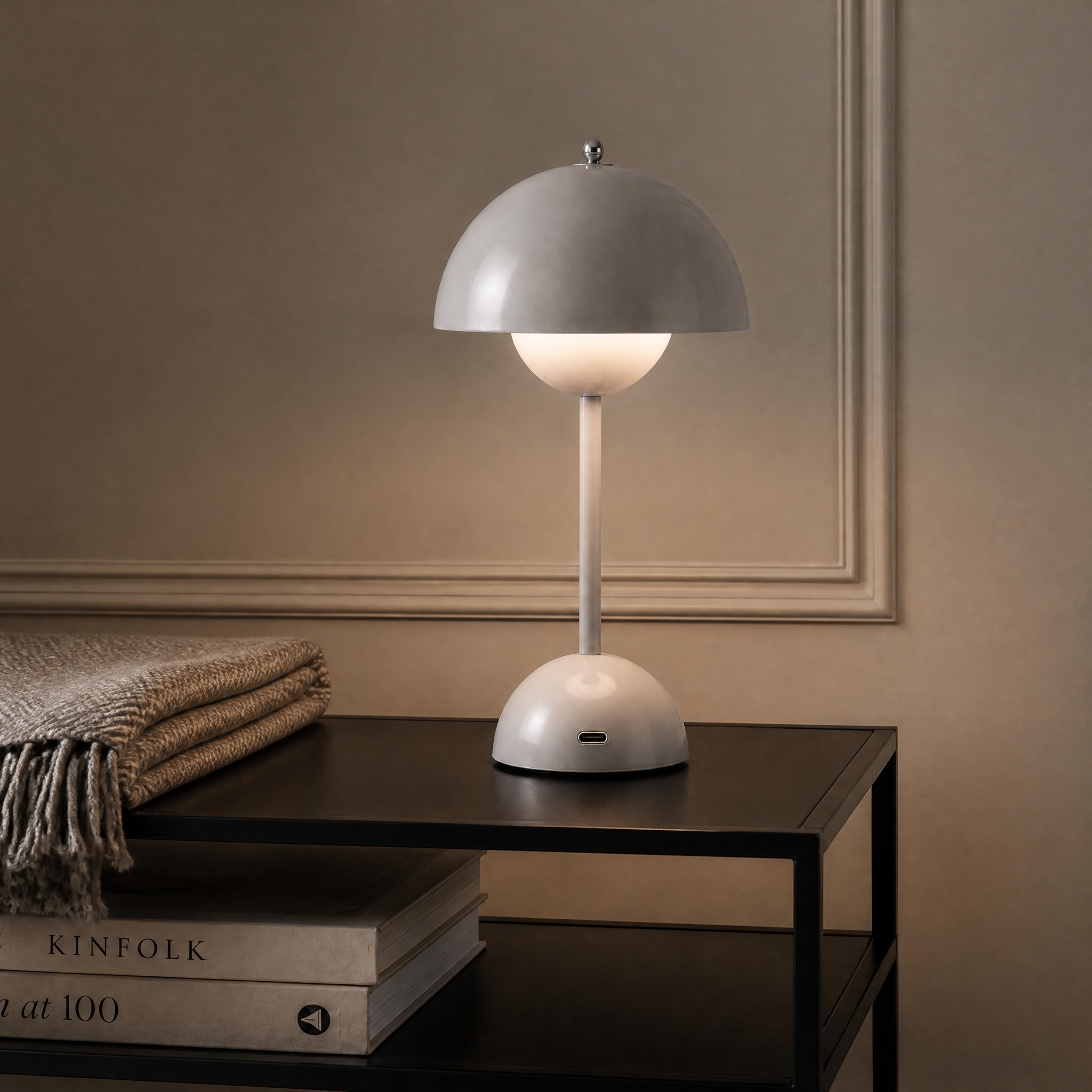 Lampe Champignon Sans Fil Gris