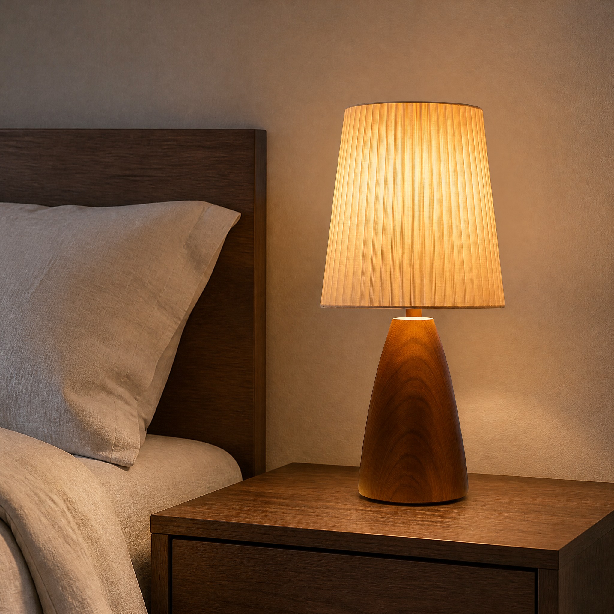 Lampe de Chevet Bois Grand Bois sombre