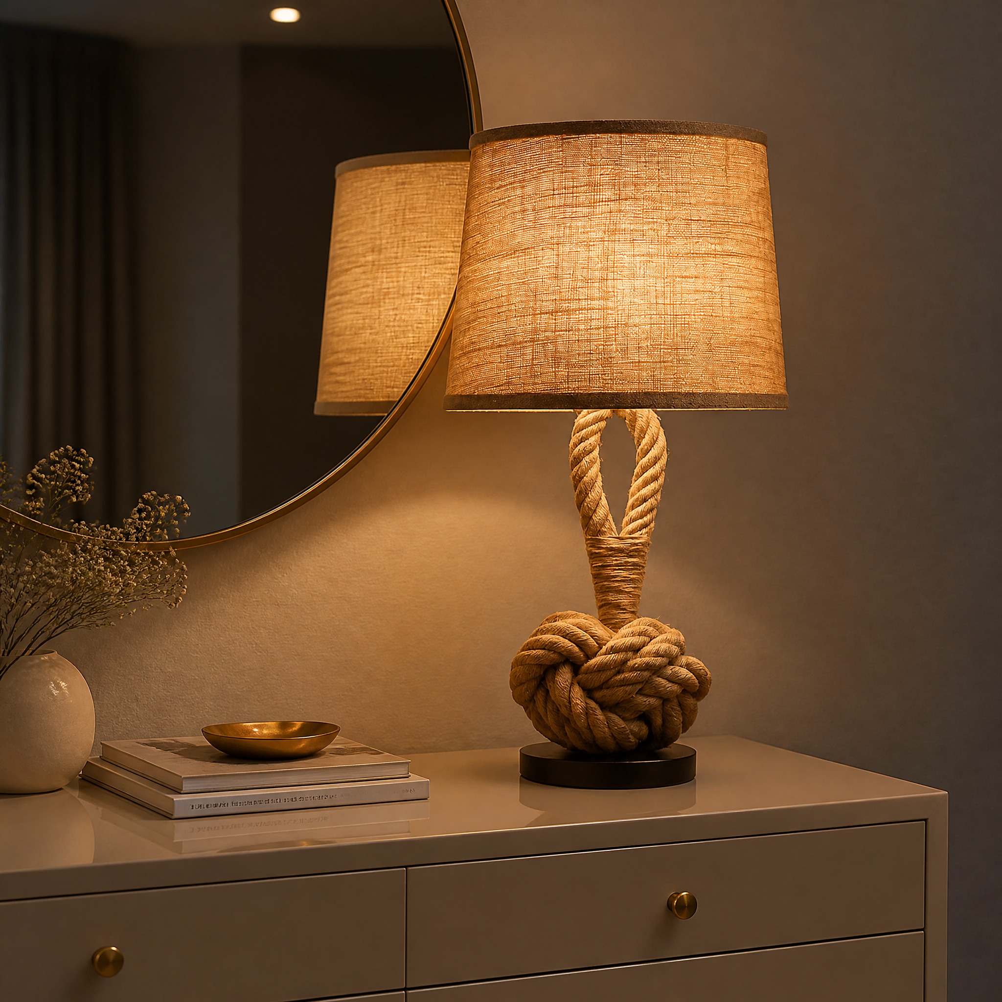Lampe de Chevet Corde lampe de table