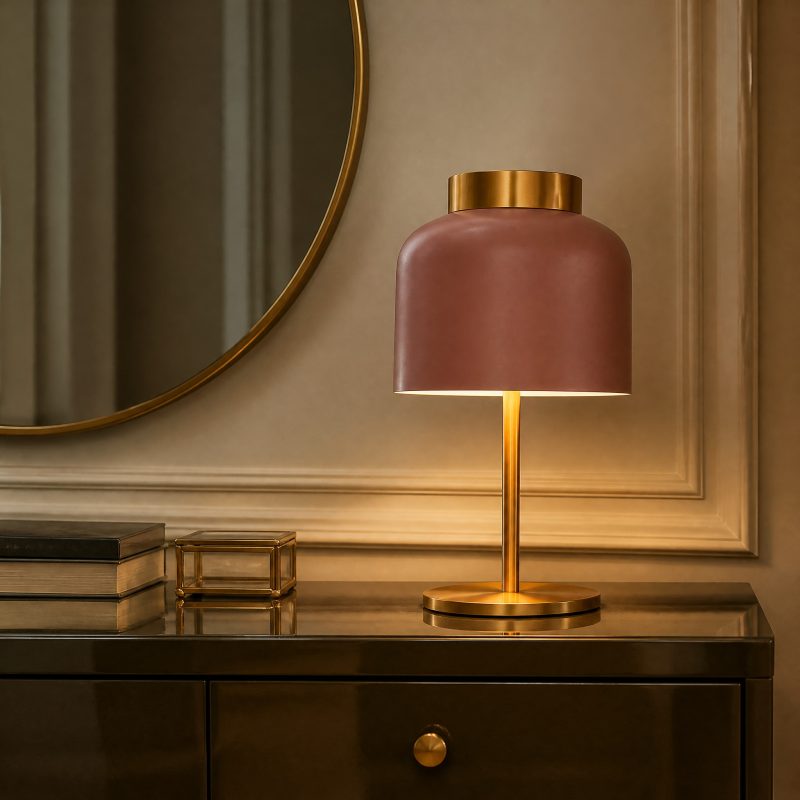 Lampe de Chevet Cuivre Rose