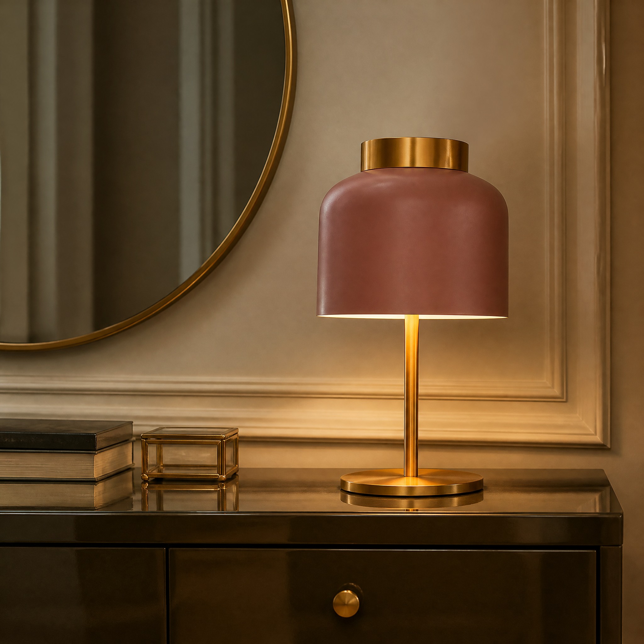 Lampe de Chevet Cuivre Rose
