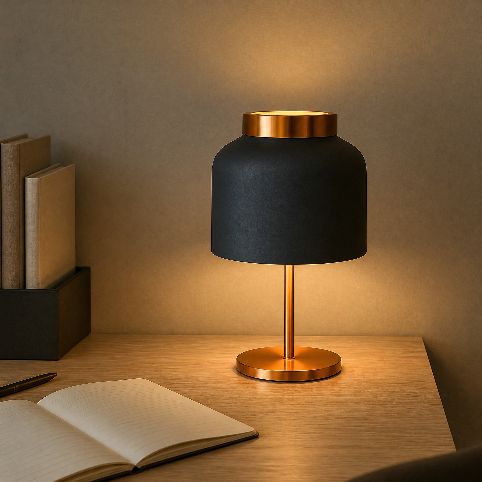 Lampe de Chevet Cuivre lampe de table et de chevet
