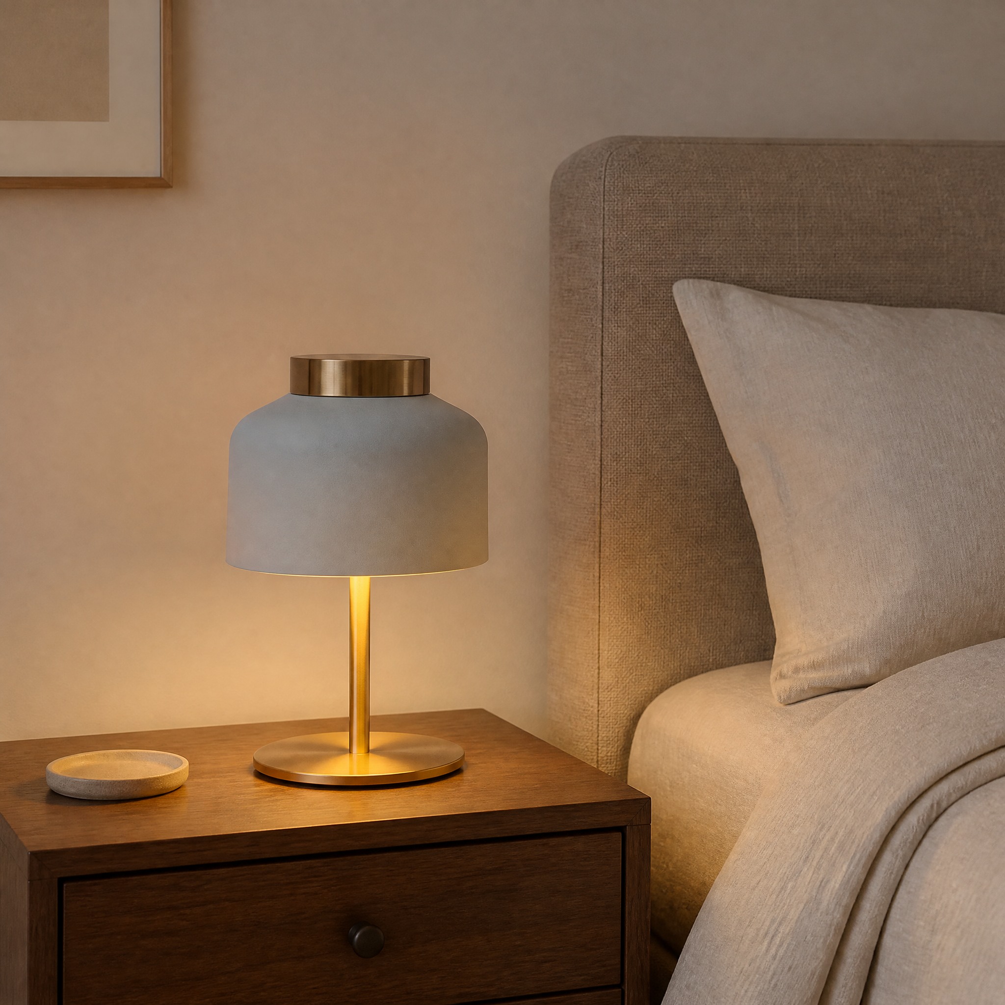 Lampe de Chevet Cuivre installation à poser
