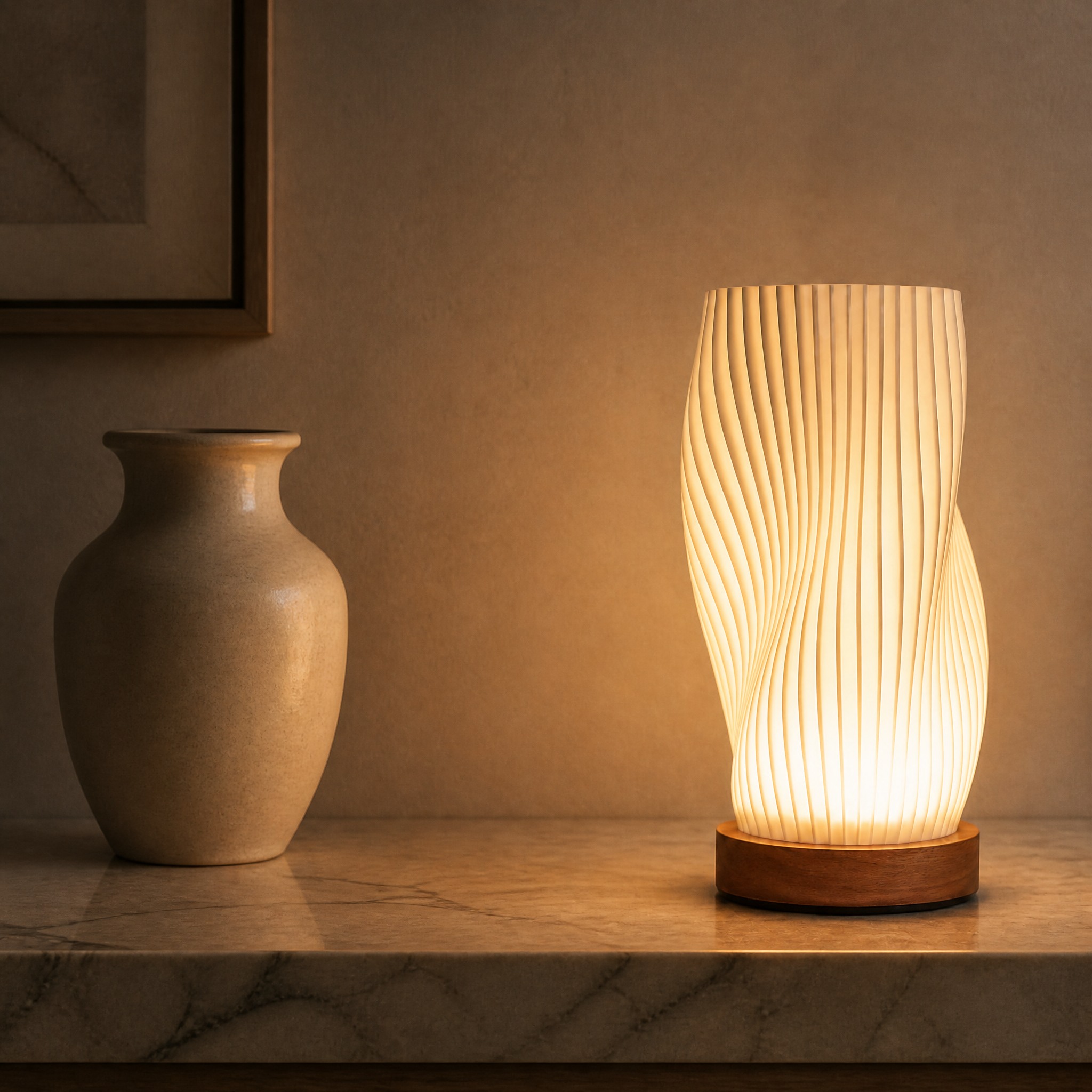 Lampe de Chevet Design plastique et acrylique