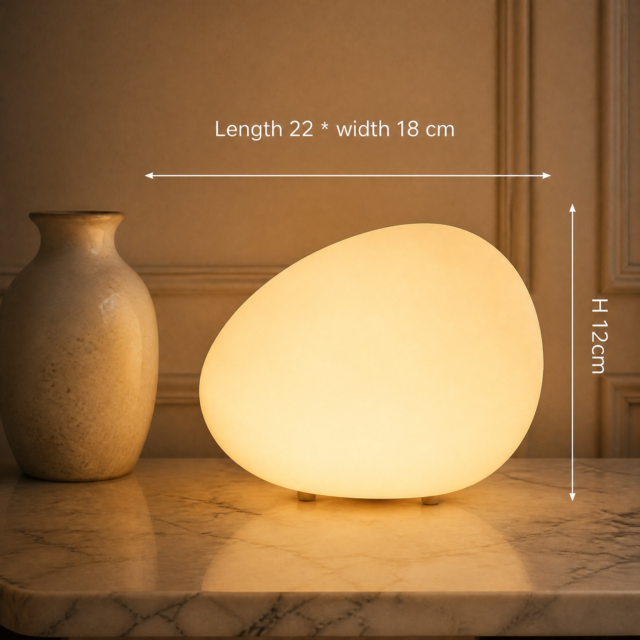 Lampe de Chevet Galet 22CM
