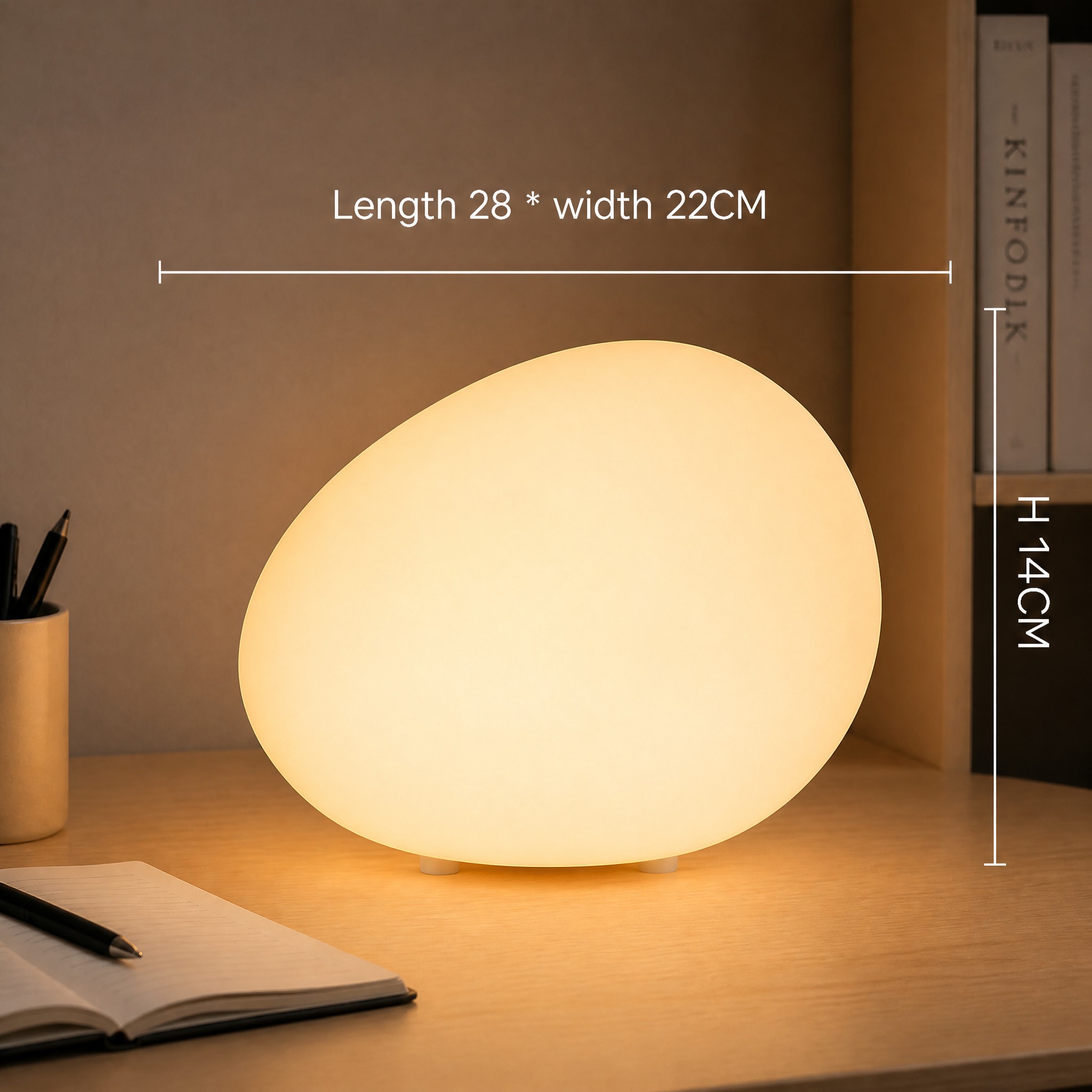 Lampe de Chevet Galet 28CM