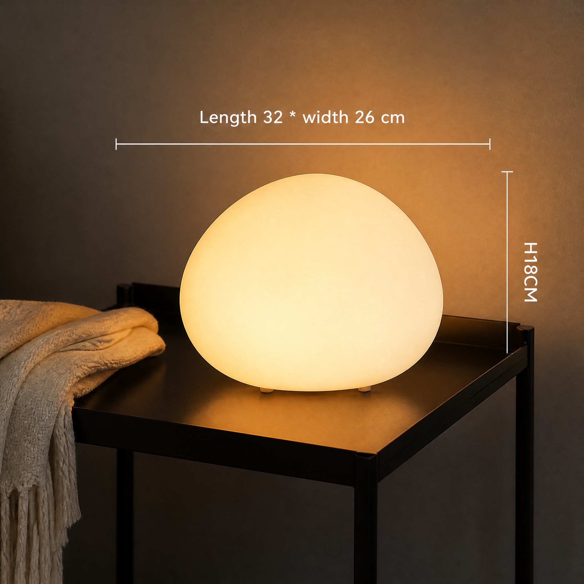 Lampe de Chevet Galet 32CM