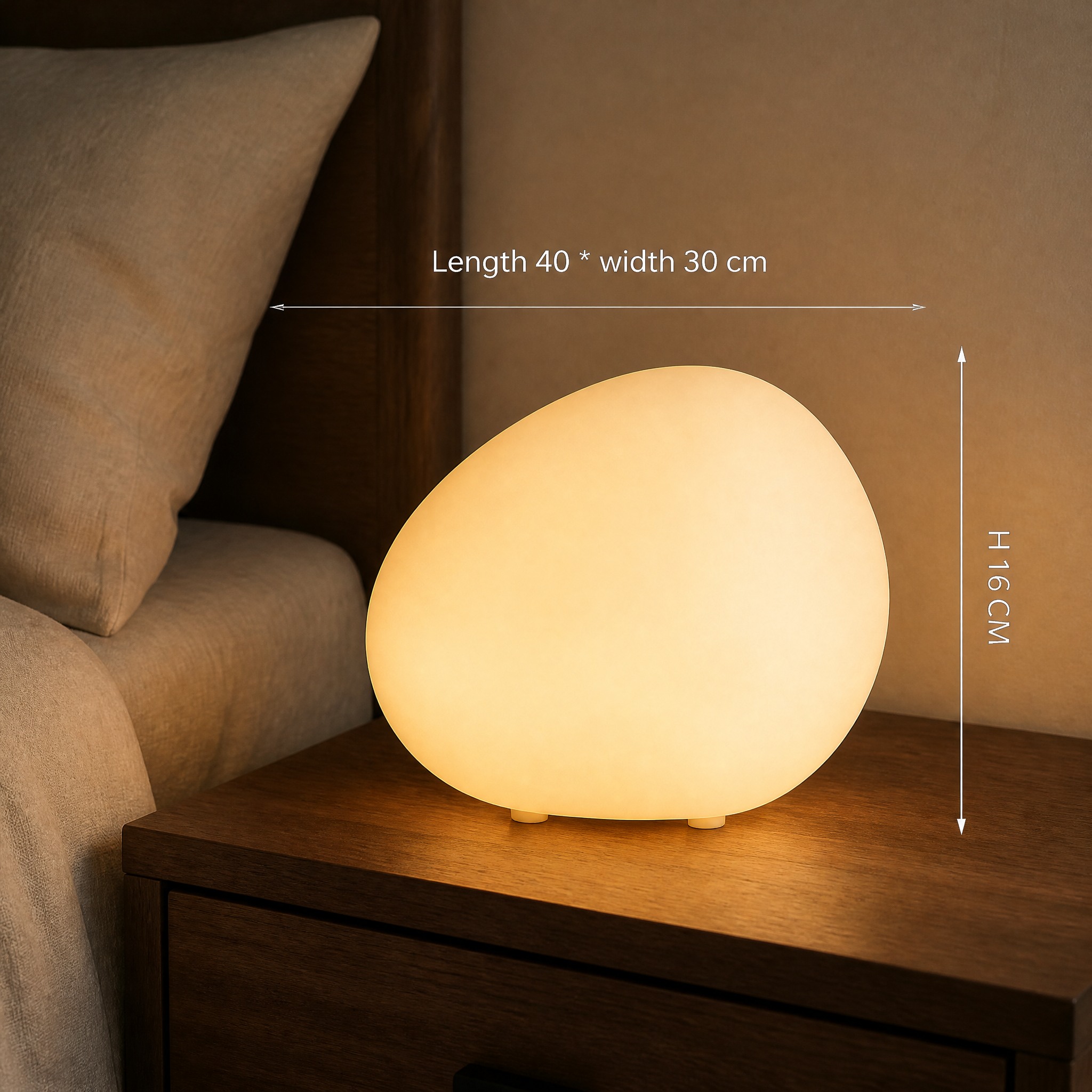 Lampe de Chevet Galet 40CM