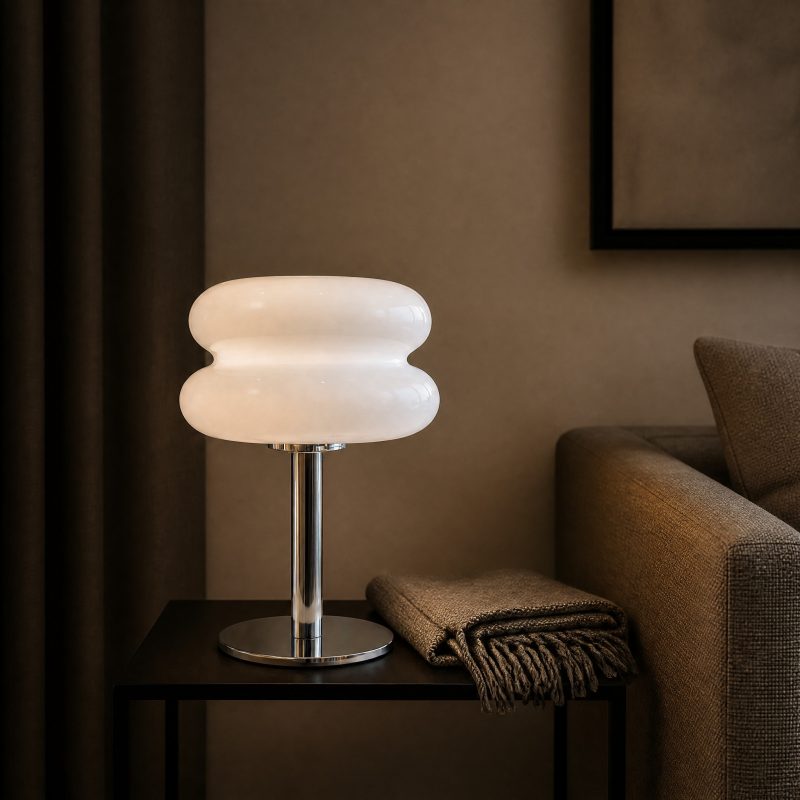 Lampe de Chevet Opaline Blanc 1