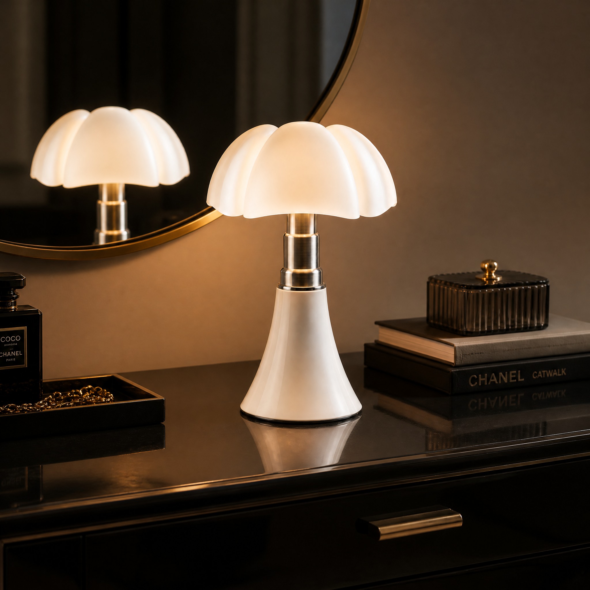 Lampe de Chevet Vintage Blanc Moyen
