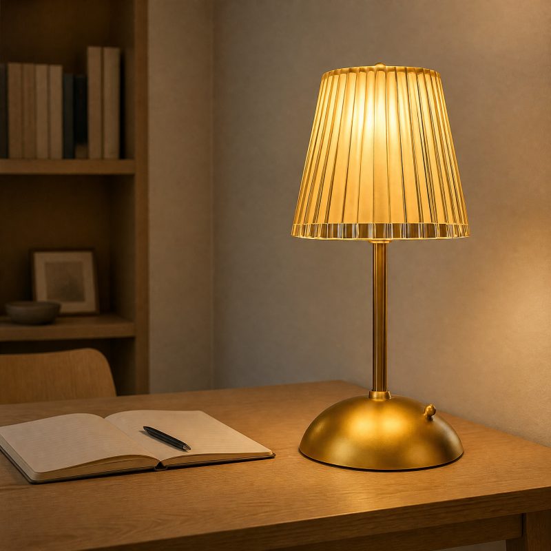 Lampe de Table Dorée Or