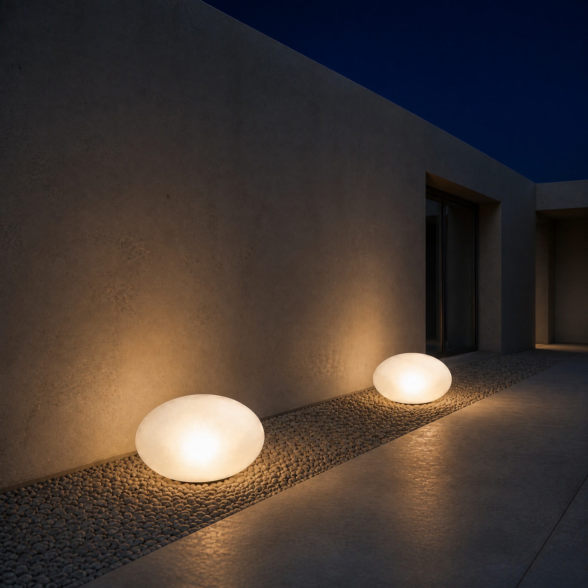 Lampe Solaire Galet 2 Lumière chaude