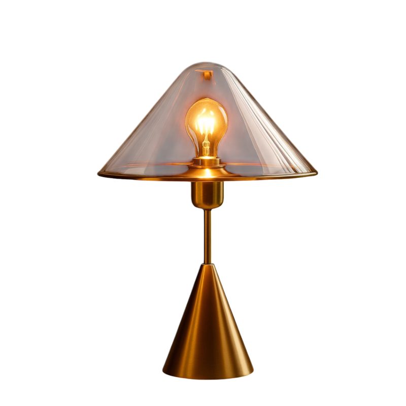 Lampe Verre Ambré