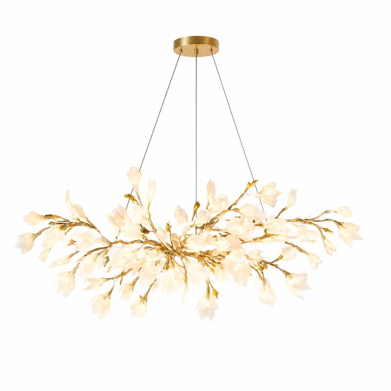 Lustre Fleurs Porcelaine