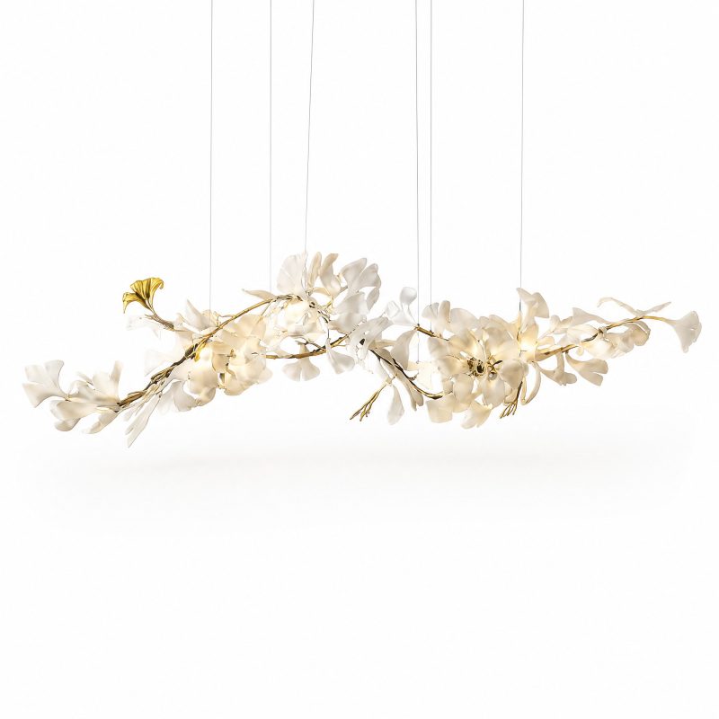 Lustre Ginkgo Porcelaine