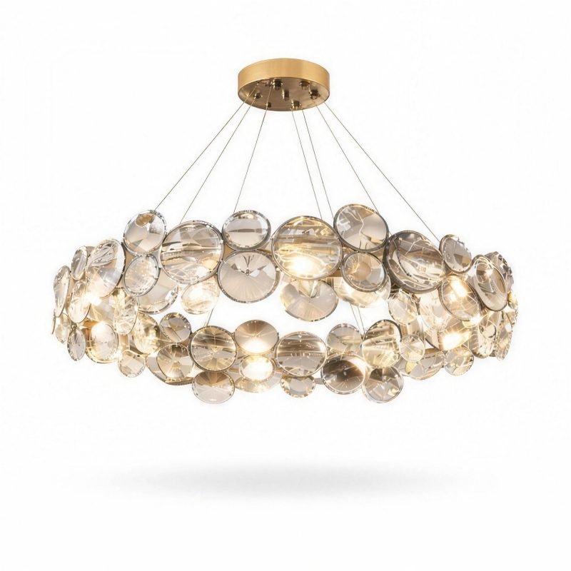 Lustre Moderne Doré
