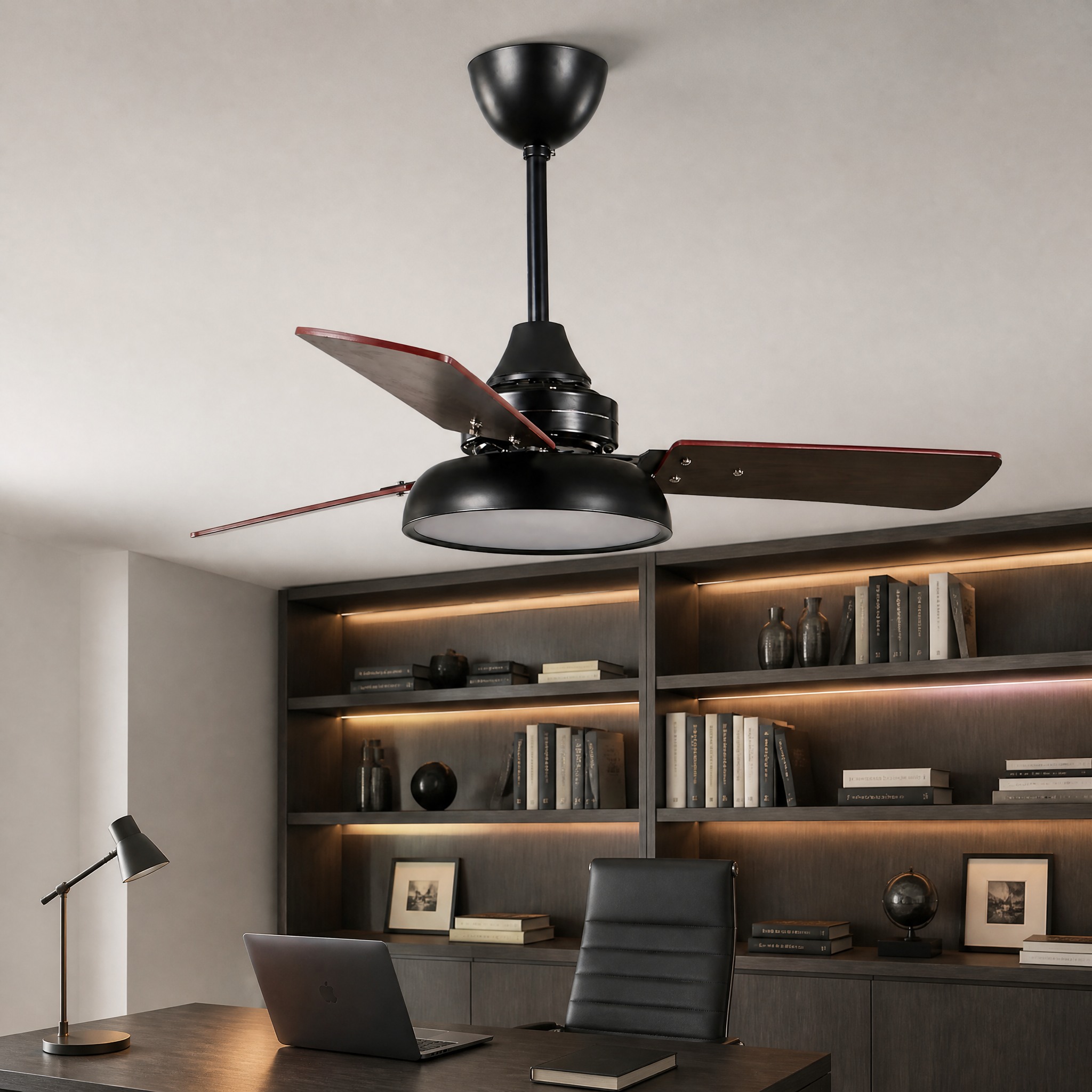 Petit Ventilateur de Plafond Noir