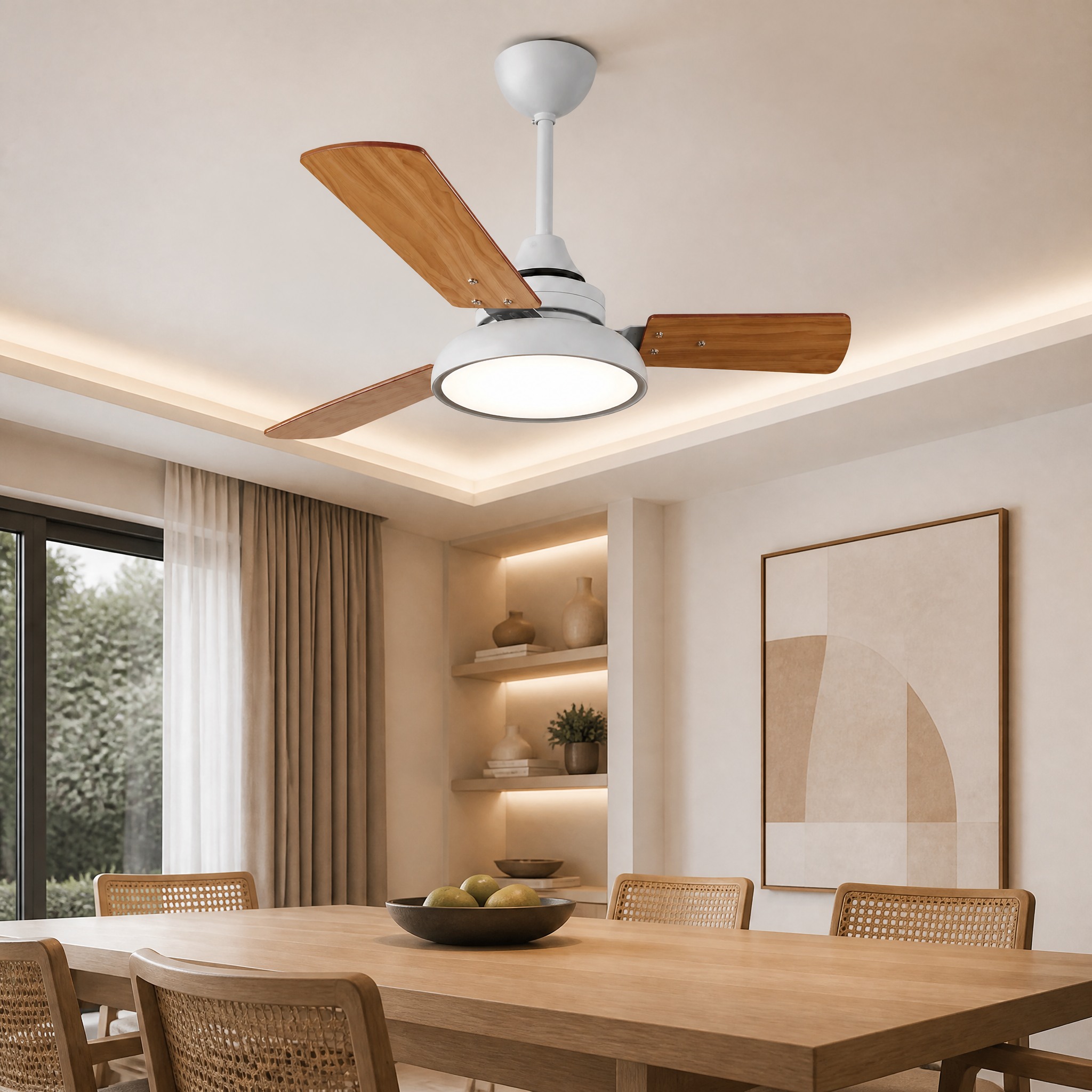Petit Ventilateur de Plafond Gris