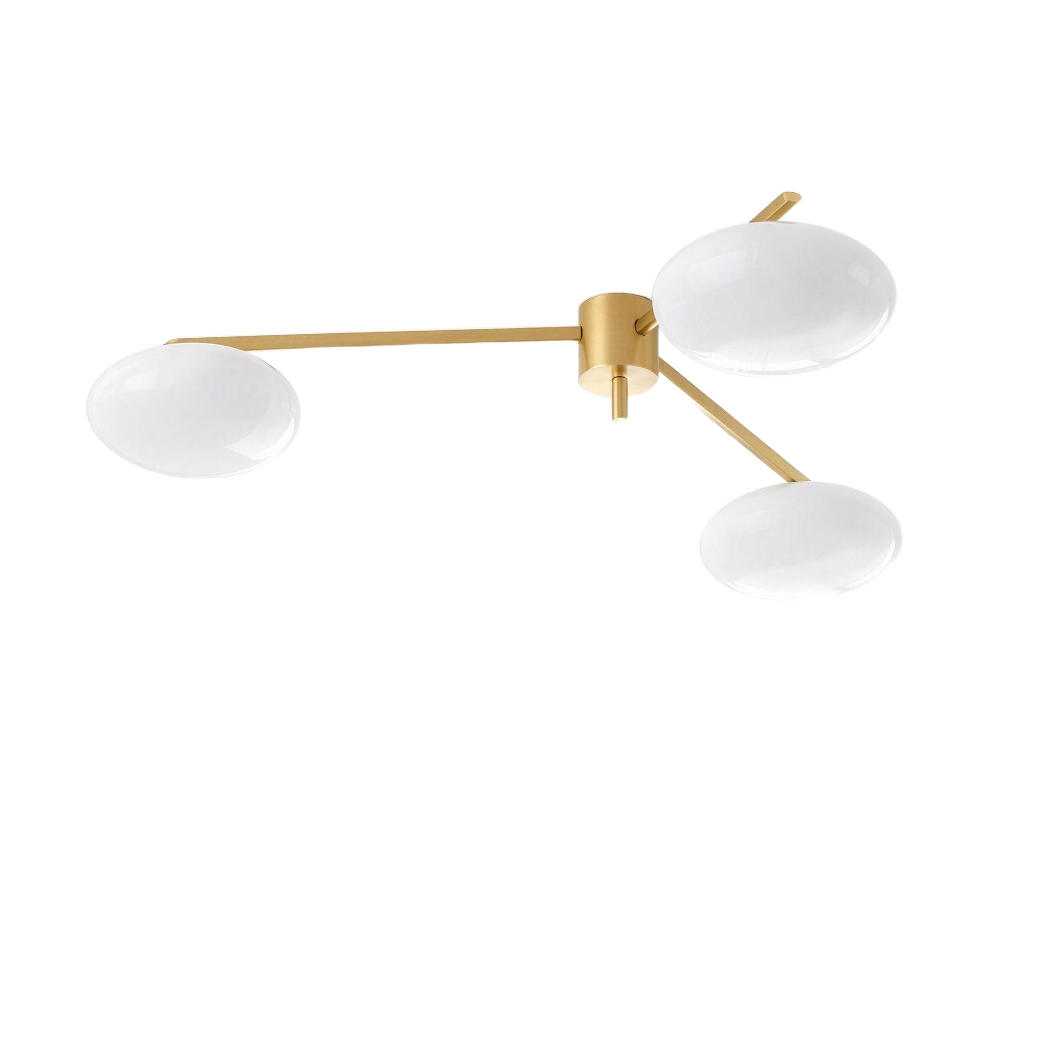 Plafonnier 3 Lampes Doré