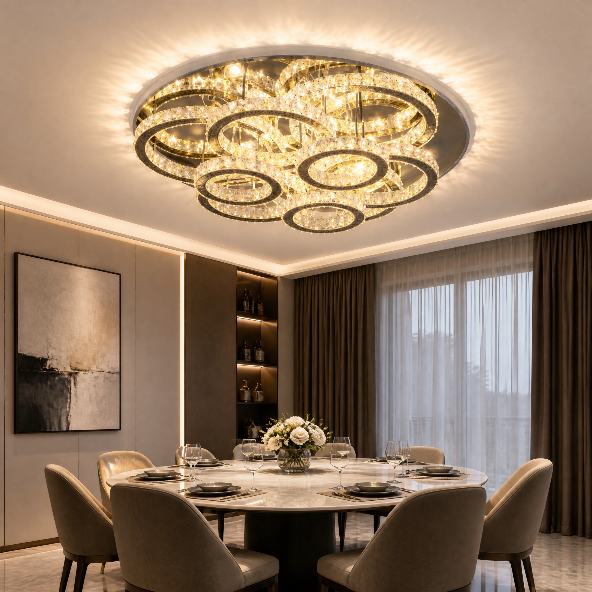 Plafonnier Cristal LED plafonnier LED décoratif