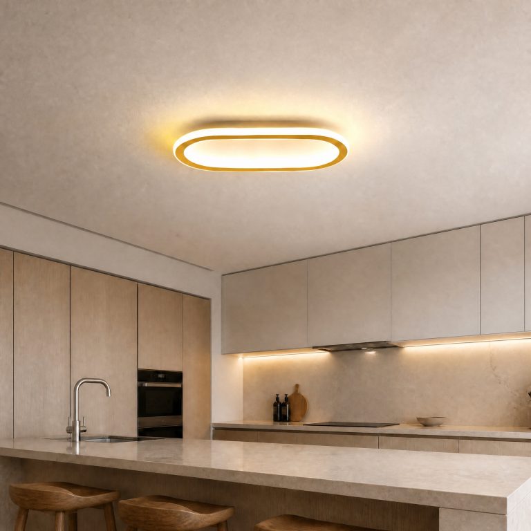 Plafonnier Cuisine LED Or 30 cm