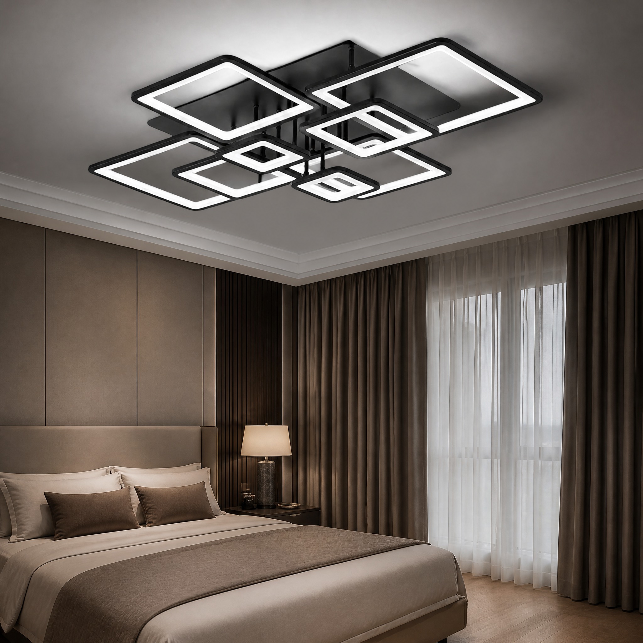 Plafonnier Géométrique LED 3 cubes