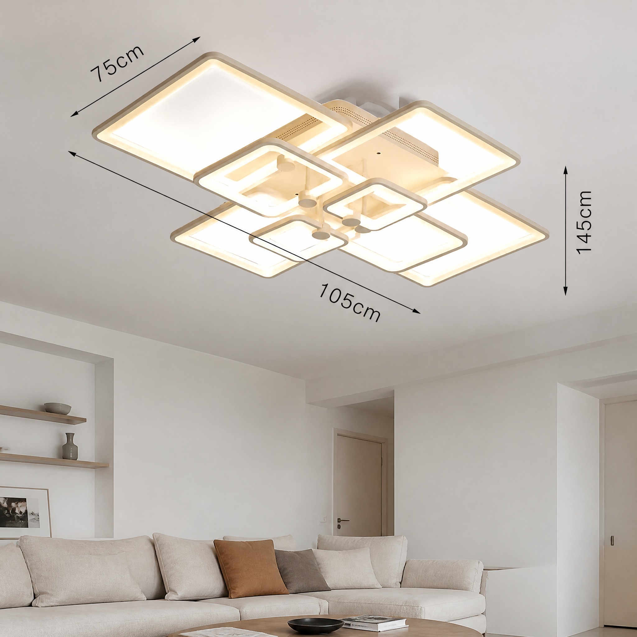 Plafonnier Géométrique LED alimentation secteur