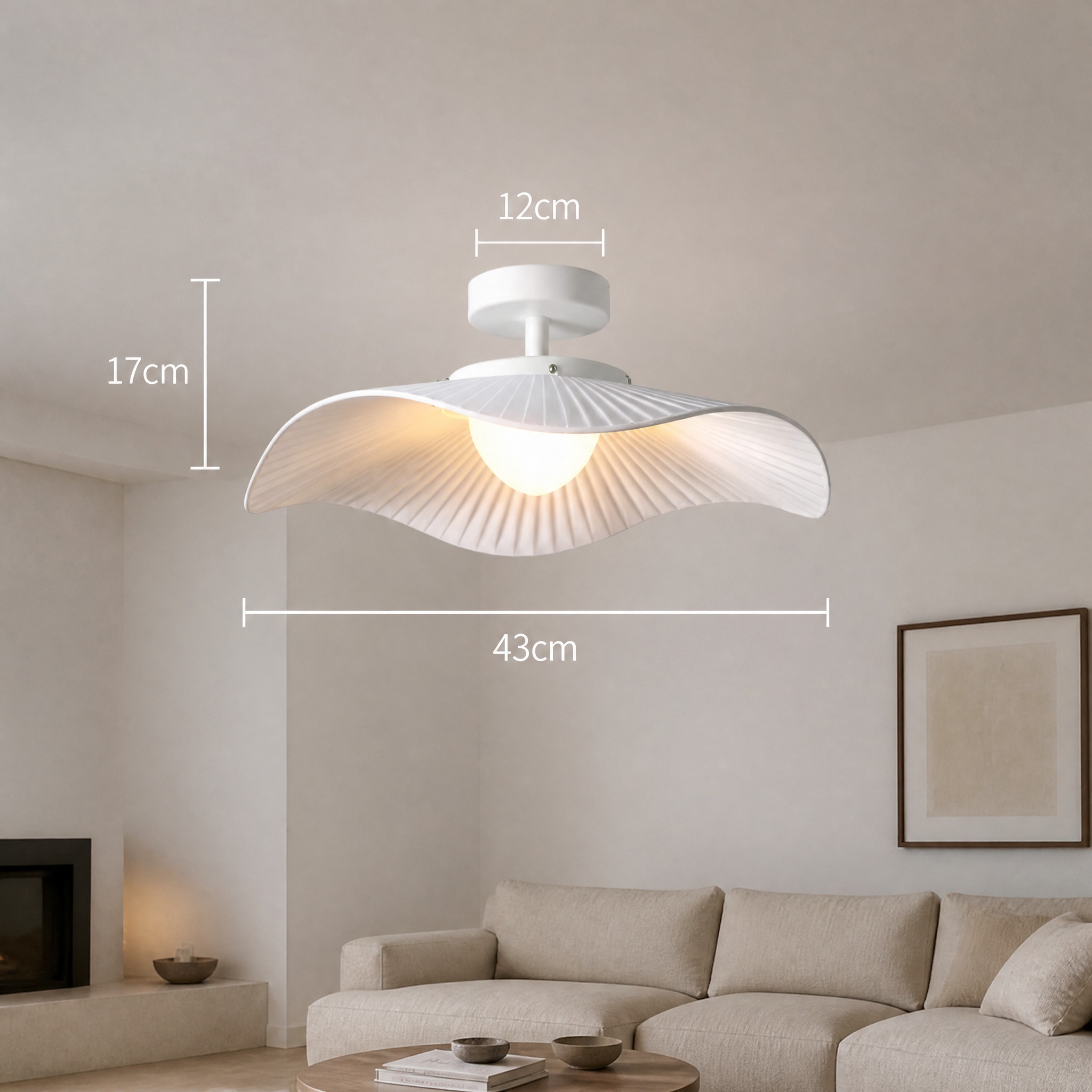 Plafonnier Original Blanc 43cm