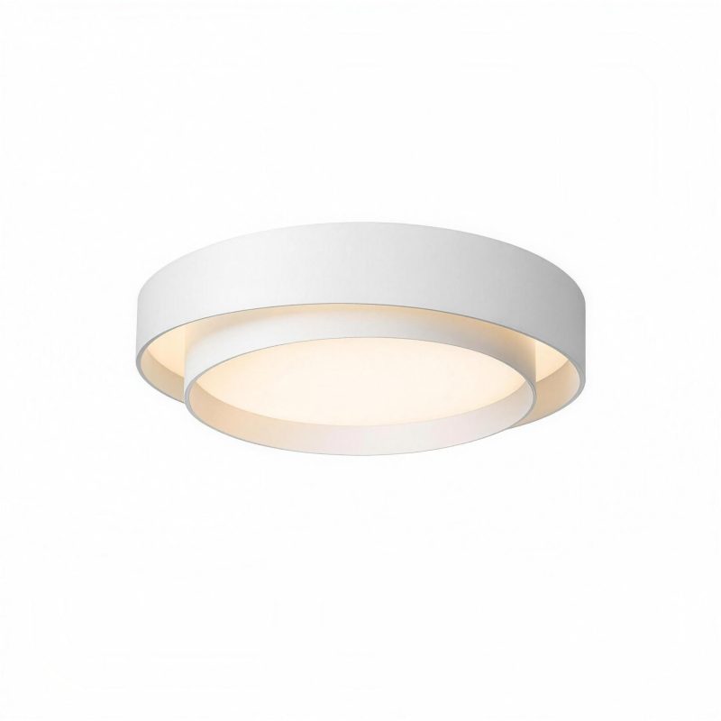 Plafonnier Rond Blanc