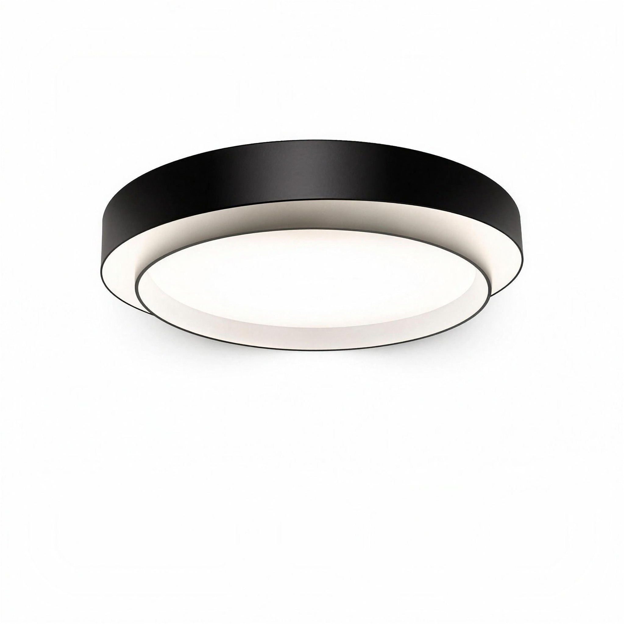 Plafonnier Rond Noir